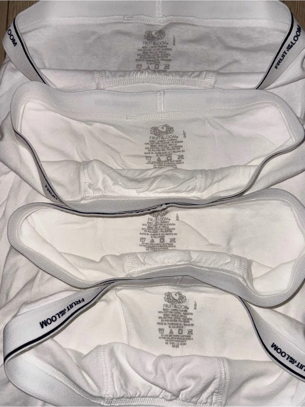 Fruit of the Loom Coolzone Mens Large White Boxer Briefs Lot Of 4 NWOT